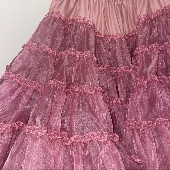 Vintage Tutu Petticoat Ruffle Skirt Lolita Kawaii Costume Cosplay Soft Goth - Picture 7 of 7